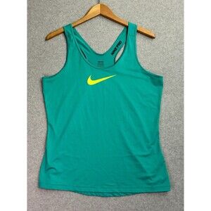 Nike Pro Women’s Tank Top XL Teal Sleeveless Dri-Fit Training Shirt